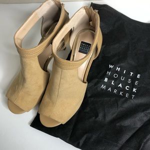 White House Black Market Peep Toe Stilletto Heels